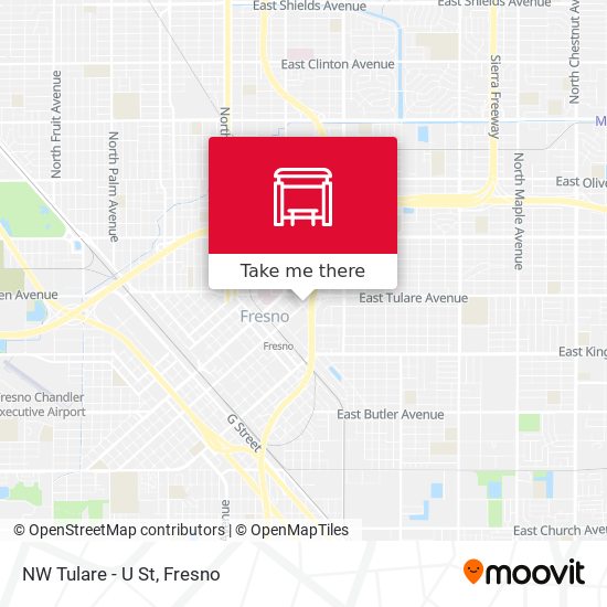 NW Tulare - U St map