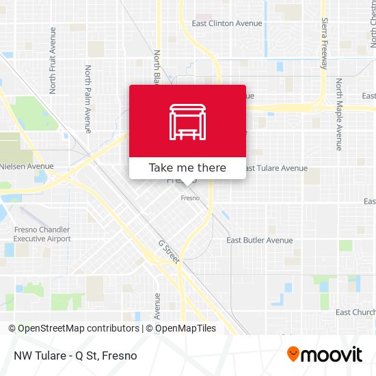 NW Tulare - Q St map