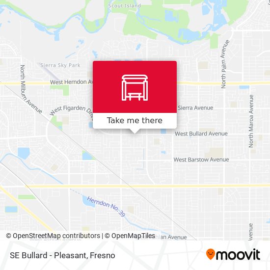 Mapa de SE Bullard - Pleasant