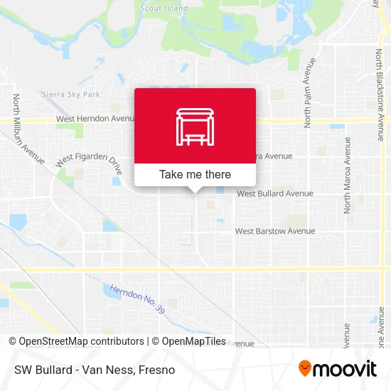 Mapa de SW Bullard - Van Ness