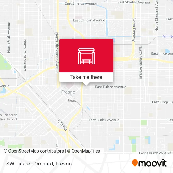 Mapa de SW Tulare - Orchard