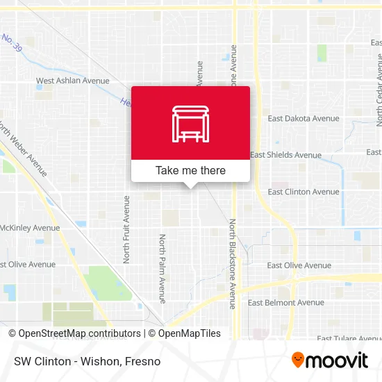 Mapa de SW Clinton - Wishon