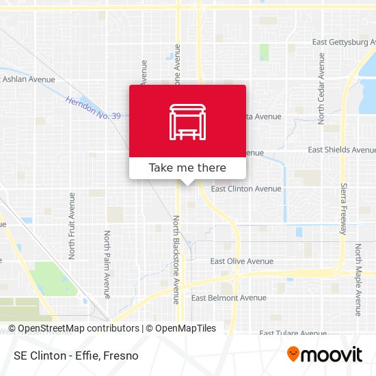 Mapa de SE Clinton - Effie