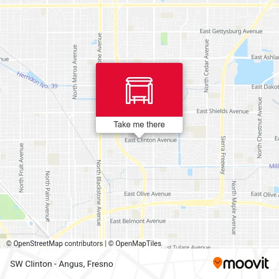 Mapa de SW Clinton - Angus