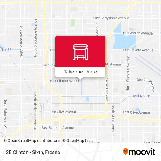 Mapa de SE Clinton - Sixth