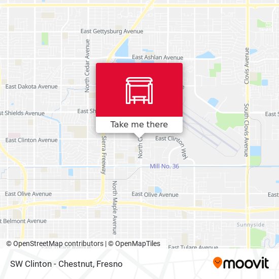 Mapa de SW Clinton - Chestnut
