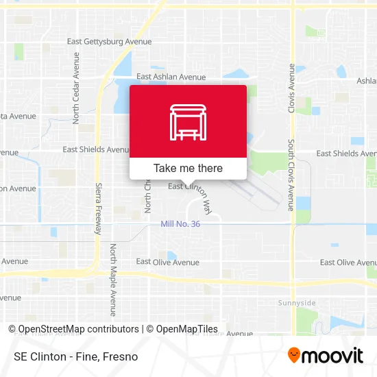 Mapa de SE Clinton - Fine