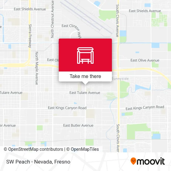 Mapa de SW Peach - Nevada