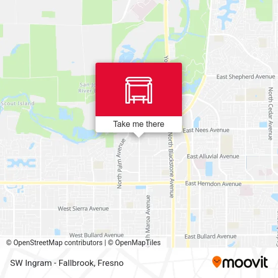 Mapa de SW Ingram - Fallbrook