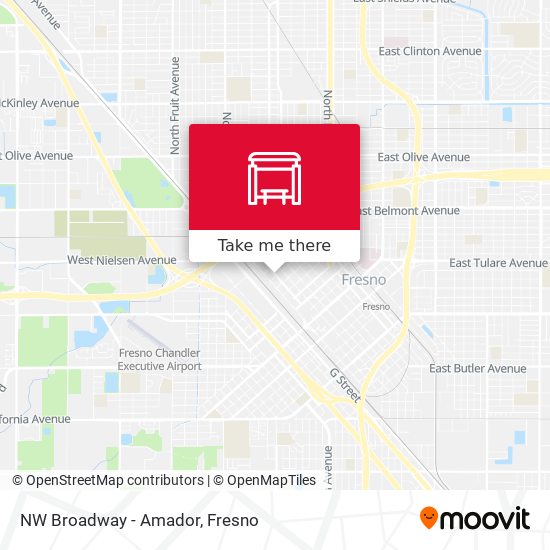 NW Broadway - Amador map