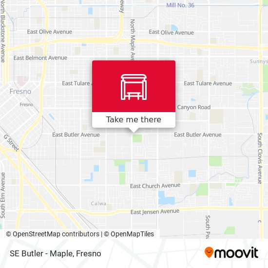 Mapa de SE Butler - Maple
