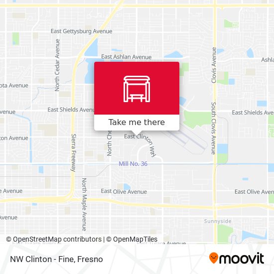 Mapa de NW Clinton - Fine