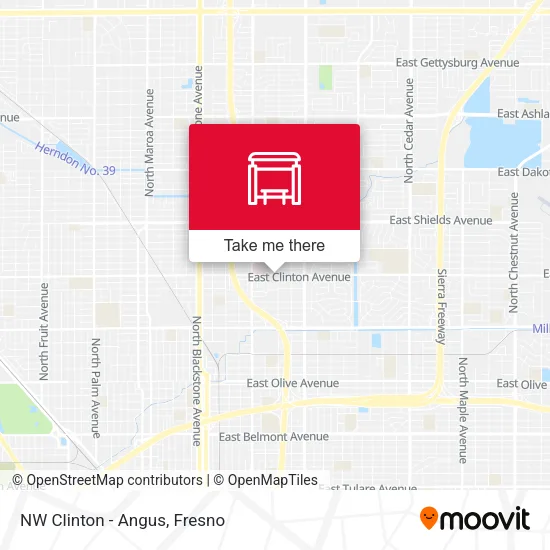 Mapa de NW Clinton - Angus