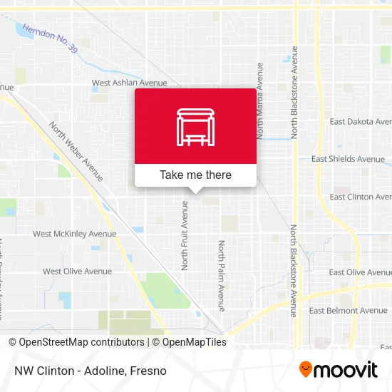 Mapa de NW Clinton - Adoline