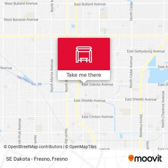 Mapa de SE Dakota - Fresno