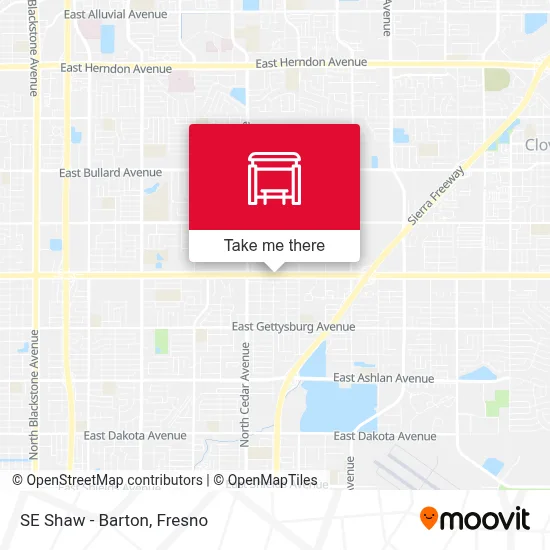 SE Shaw - Barton map