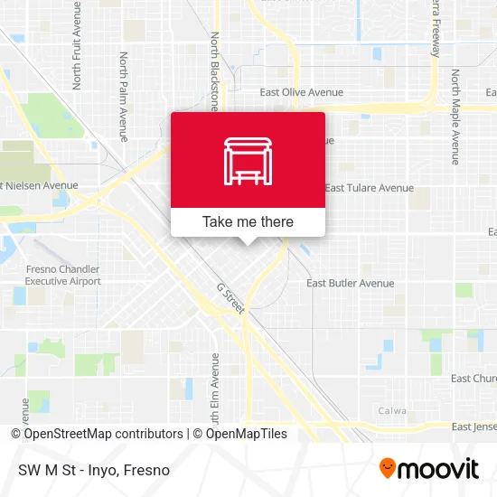 Mapa de SW M St - Inyo