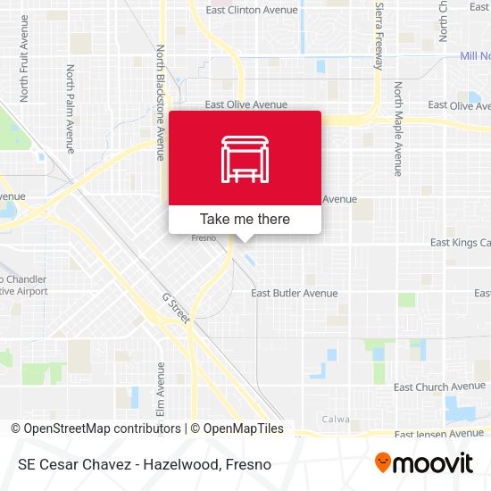 Mapa de SE Cesar Chavez - Hazelwood