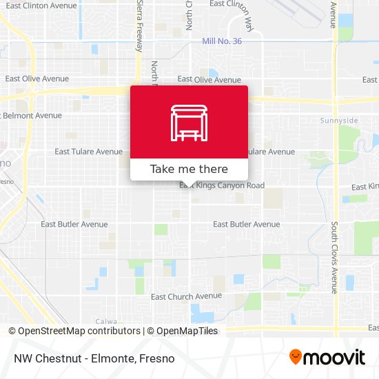 Mapa de NW Chestnut - Elmonte