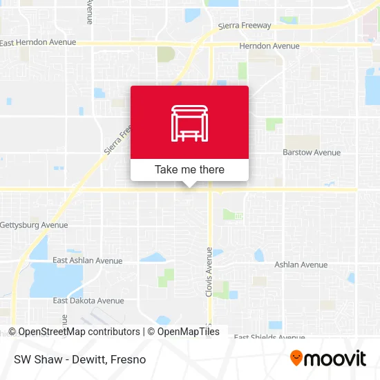 Mapa de SW Shaw - Dewitt