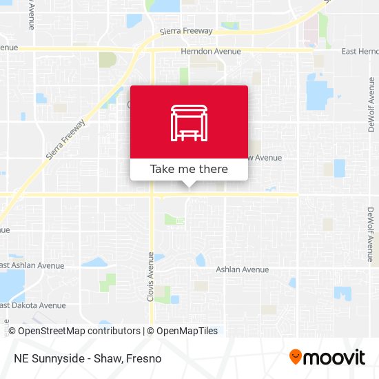 NE Sunnyside - Shaw map