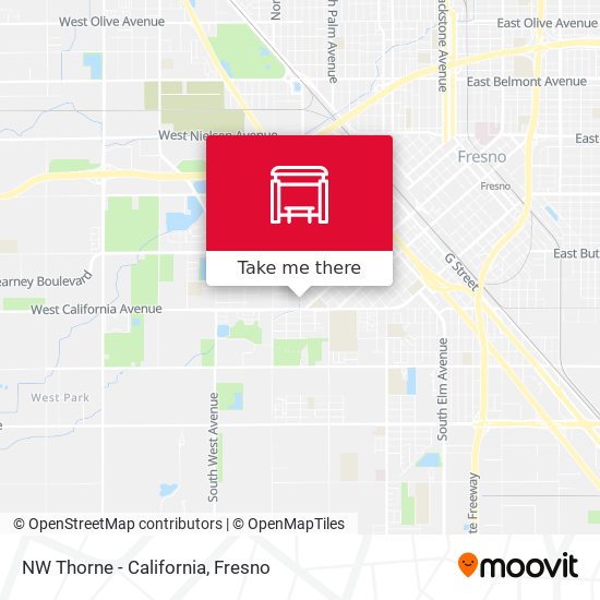 Mapa de NW Thorne - California
