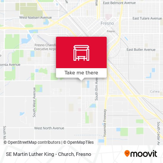 SE Martin Luther King - Church map