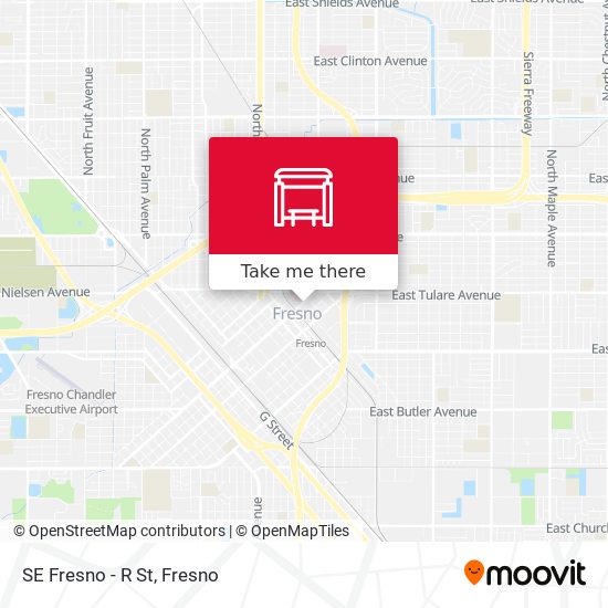 SE Fresno - R St map