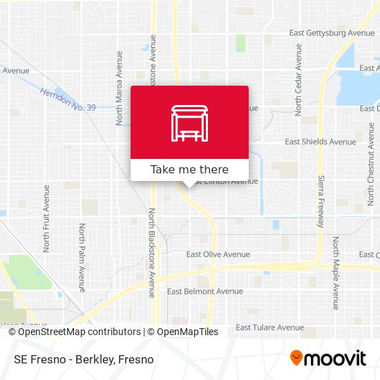 Mapa de SE Fresno - Berkley