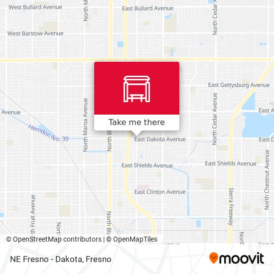 Mapa de NE Fresno - Dakota