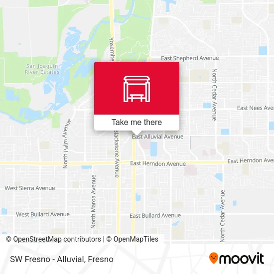 Mapa de SW Fresno - Alluvial