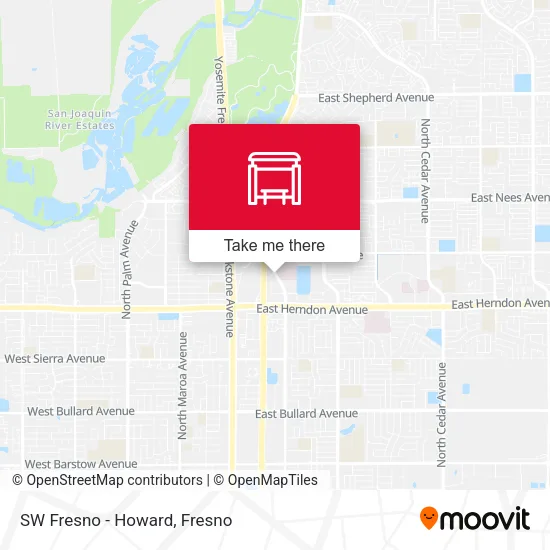 Mapa de SW Fresno - Howard