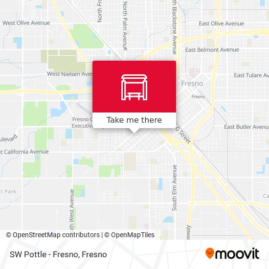 SW Pottle - Fresno map