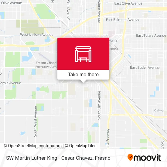 SW Martin Luther King - Cesar Chavez map