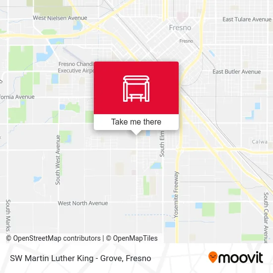 SW Martin Luther King - Grove map