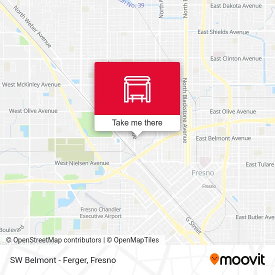 Mapa de SW Belmont - Ferger