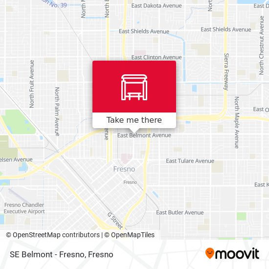 SE Belmont - Fresno map