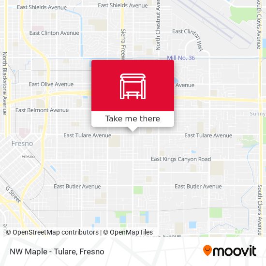 Mapa de NW Maple - Tulare
