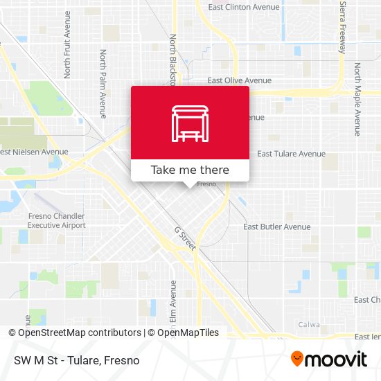 Mapa de SW M St - Tulare
