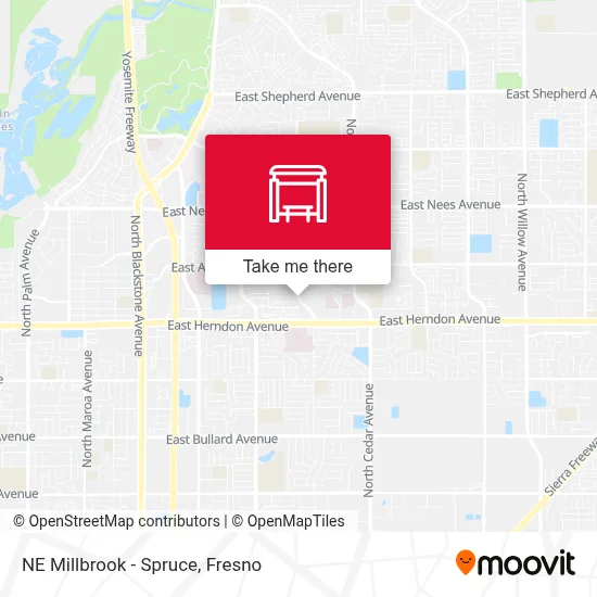 NE Millbrook - Spruce map