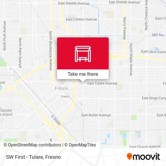Mapa de SW First - Tulare