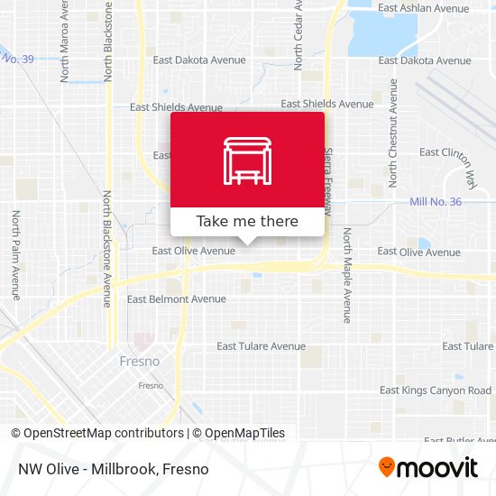 Mapa de NW Olive - Millbrook