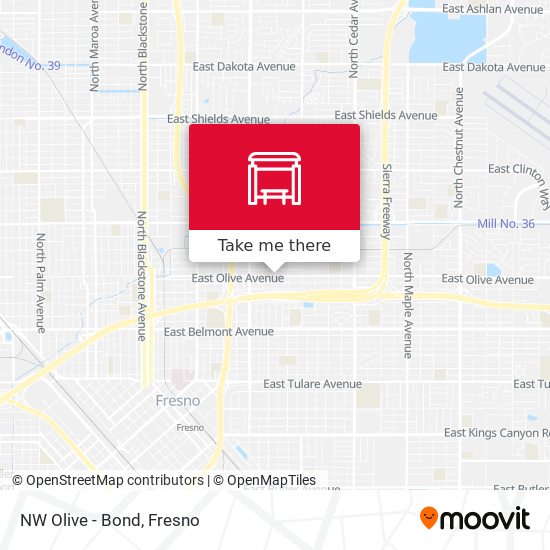 Mapa de NW Olive - Bond