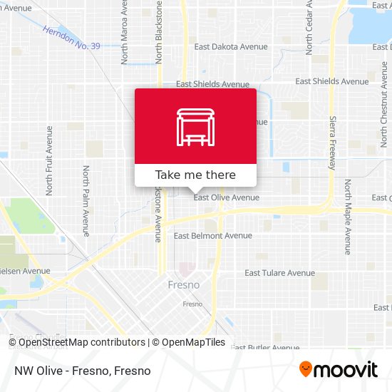 Mapa de NW Olive - Fresno