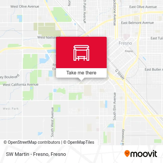 Mapa de SW Martin - Fresno