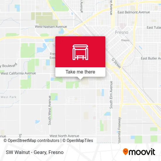 Mapa de SW Walnut - Geary