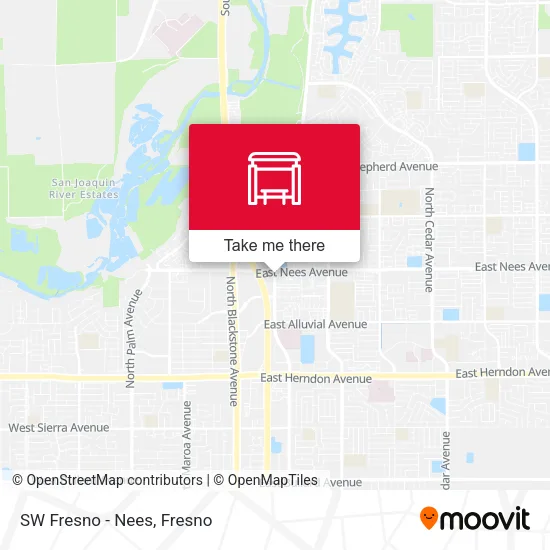 Mapa de SW Fresno - Nees