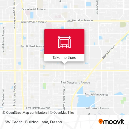 SW Cedar - Bulldog Lane map