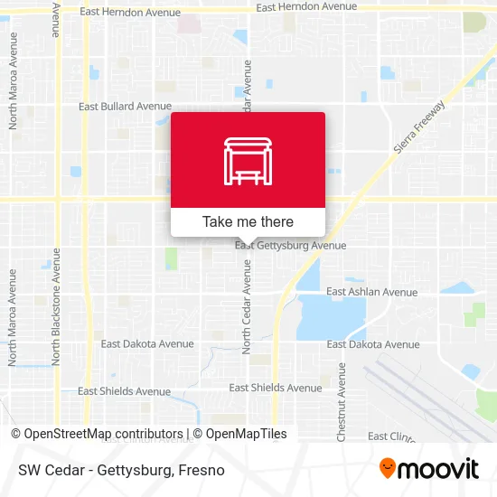 SW Cedar - Gettysburg map