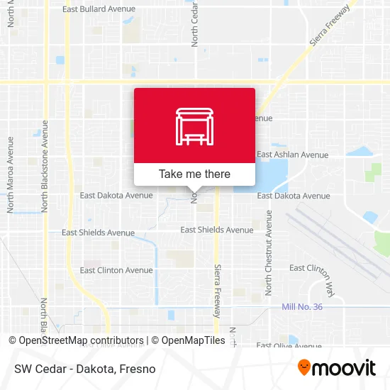 SW Cedar - Dakota map